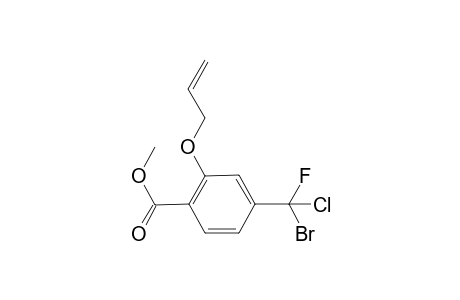 methyl 2-(allyloxy)-4-(bromochlorofluoromethyl)benzoate