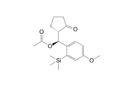 (S*,S*)-2-Acetoxy(4-methoxy-2-trimethylsilylphenyl)methyl-1-cyclopentanone