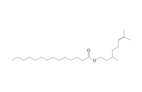 3,7-Dimethyl-6-octenyl tetradecanoate