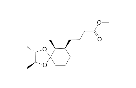 1,4-Dioxaspiro[4.5]decane-7-butanoic acid, 2,3,6-trimethyl-, methyl ester, [2R-[2.alpha.,3.beta.,5(6S*,7R*)]]-
