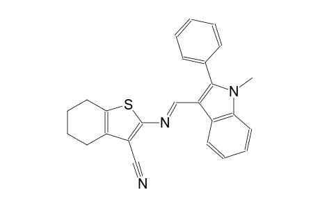 2-{[(E)-(1-methyl-2-phenyl-1H-indol-3-yl)methylidene]amino}-4,5,6,7-tetrahydro-1-benzothiophene-3-carbonitrile