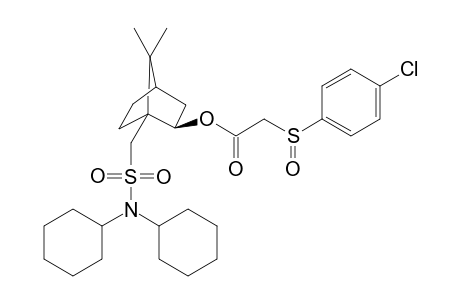 10-Dicyclohexylsulfamoyl-D-isobornyl (R)-(+)-(4-Chlorophenyl)sufinylacetate