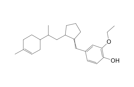 2-Ethoxy-4-((2-(2-(4-methylcyclohex-3-enyl)propyl)cyclopentylidene)methyl)-phenol