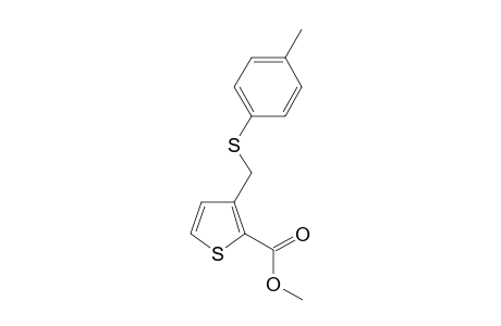 3-[[(4-methylphenyl)thio]methyl]thiophene-2-carboxylic acid methyl ester