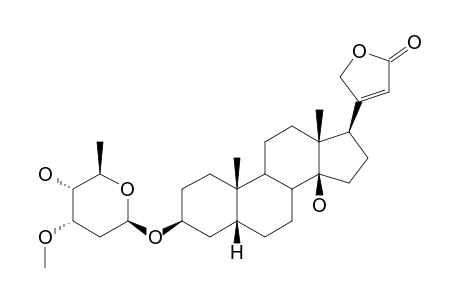 SOMALIN;DIGITOXIGENIN-3-O-BETA-D-CYMAROPYRANOSIDE