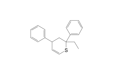 2-Ethyl-2,4-diphenyl-3,4-dihydro-2H-thiopyran