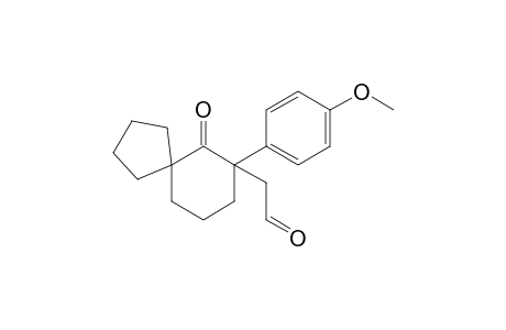 [7-(4-Methoxyphenyl)-6-oxospiro[4.5]dec-7-yl]acetaldehyde