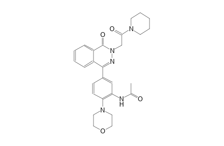 N-(2-(4-morpholinyl)-5-{4-oxo-3-[2-oxo-2-(1-piperidinyl)ethyl]-3,4-dihydro-1-phthalazinyl}phenyl)acetamide