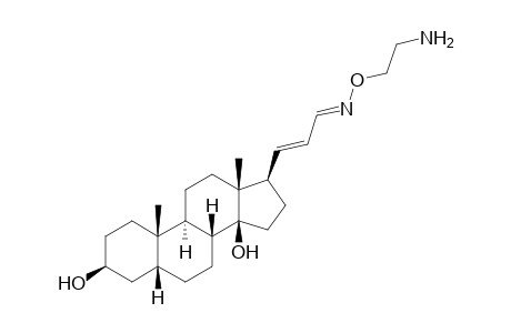 (E,E)-17.beta.[3-[(2-Aminoethoxy)imino]-1-propenyl]-5.beta.-androstane-3.beta.,14.beta.-diol oxalate
