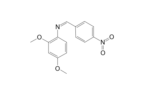 (2,4-DIMETHOXYBENZYLIDENE)-(4-NITROPHENYL)-AMINE