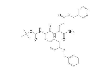 pentanoic acid, 5-amino-4-[[2-[[(1,1-dimethylethoxy)carbonyl]amino]-1-oxo-3-[4-(phenylmethoxy)phenyl]propyl]amino]-5-oxo-, phenylmethyl ester