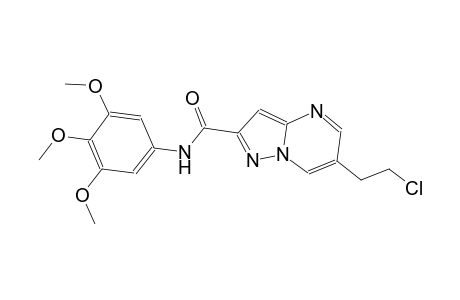 6-(2-chloroethyl)-N-(3,4,5-trimethoxyphenyl)pyrazolo[1,5-a]pyrimidine-2-carboxamide