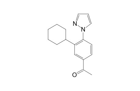 1-[3-Cyclohexyl-4-(1H-pyrazol-1-yl)phenyl]ethan-1-one