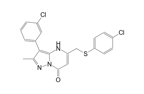 pyrazolo[1,5-a]pyrimidin-7(4H)-one, 3-(3-chlorophenyl)-5-[[(4-chlorophenyl)thio]methyl]-2-methyl-
