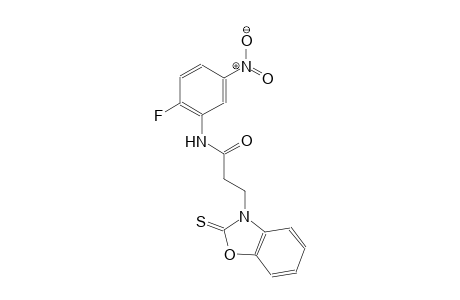 3-benzoxazolepropanamide, N-(2-fluoro-5-nitrophenyl)-2,3-dihydro-2-thioxo-