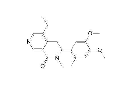8H-Isoquino[2,1-b][2,7]naphthyridin-8-one, 12-ethyl-5,6,13,13a-tetrahydro-2,3-dimethoxy-, (.+-.)-