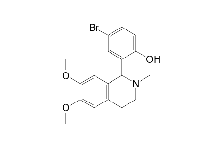 4-Bromo-2-(6,7-dimethoxy-2-methyl-1,2,3,4-tetrahydro-1-isoquinolinyl)phenol