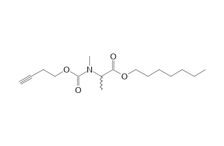 dl-Alanine, N-methyl-N-(byt-3-yn-1-yloxycarbonyl)-, heptyl ester