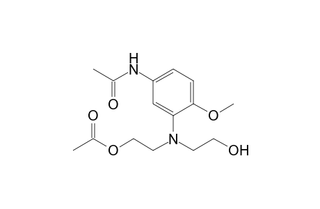 N-acetyl-3-(N-(2-hydroxyethyl)-N-(2-acetoxyethyl)amino)-4-methoxyaniline