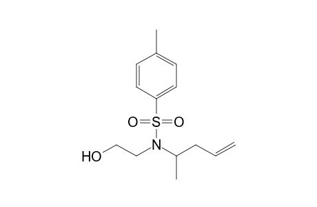 N-(2-Hydroxyethyl)-N-(pent-4-en-2-yl)-p-toluenesulfonamide