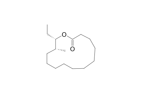 (13R,14S)-14-ethyl-13-methyl-1-oxacyclotetradecan-2-one