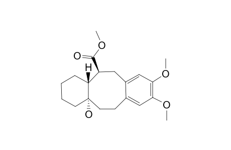 METHYL-12A-HYDROXY-8,9-DIMETHOXY-1,2,3,4,4A,5,6,11,12,12A-DECAHYDRODIBENZO-[A,E]-[8]-ANNULENE-5-CARBOXYLATE
