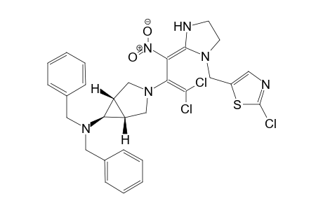 (1S,5R)-N,N-Dibenzyl-3-((E)-1,1-dichloro-3-(1-((2-chlorothiazol-5-yl)methyl)imidazolidin-2-ylidene)-3-nitroprop-1-en-2-yl)-3-azabicyclo[3.1.0]hexan-6-amine