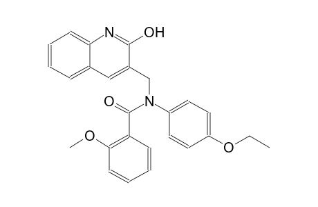 N-(4-ethoxyphenyl)-N-[(2-hydroxy-3-quinolinyl)methyl]-2-methoxybenzamide