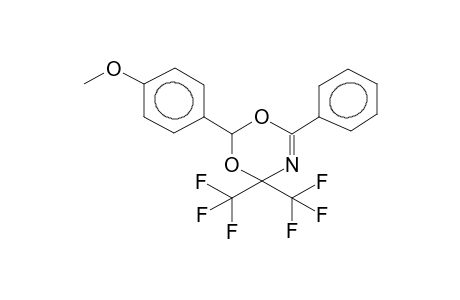2-(4-METHOXYPHENYL)-4,4-DITRIFLUOROMETHYL-6-PHENYL-4H-1,3,5-DIOXAZINE