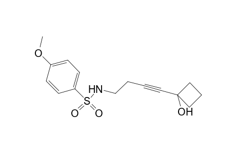N-(4-(1-hydroxycyclobutyl)but-3-ynyl)-4-methoxybenzenesulfonamide