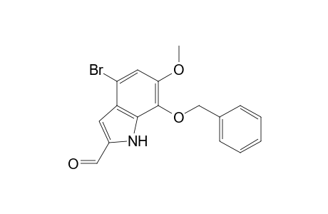 1H-Indole-2-carboxaldehyde, 4-bromo-6-methoxy-7-(phenylmethoxy)-