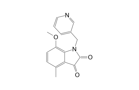 7-methoxy-4-methyl-1-(3-pyridinylmethyl)-1H-indole-2,3-dione