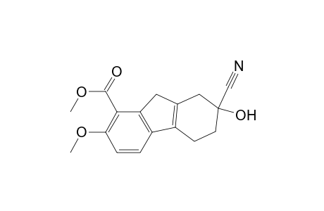 7-cyano-7-hydroxy-2-methoxy-5,6,8,9-tetrahydrofluorene-1-carboxylic acid methyl ester