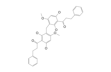 PIPERADUNCIN-C;BIS-[ALPHA,BETA-DIHYDRO-2',6'-DIHYDROXY-4'-METHOXYDIHYDROCHALCONE-5'-YL]-METHANE