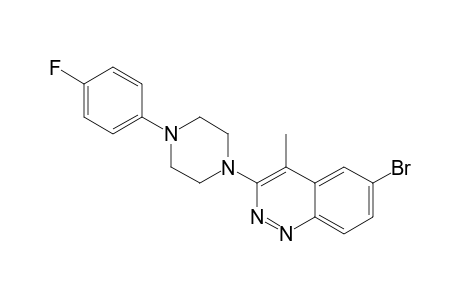 6-BROMO-3-[4-(4-FLUOROPHENYL)-PIPERAZIN-1-YL]-4-METHYL-CINNOLINE