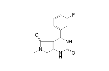 1H-Pyrrolo[3,4-d]pyrimidine-2,5-dione, 4-(3-fluorophenyl)-3,4,6,7-tetrahydro-6-methyl-