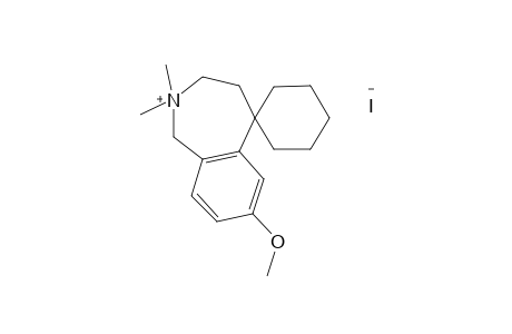 2,2-DIMETHYL-7-METHOXY-1,2,3,4-TETRAHYDROSPIRO[5H-2-BENZAZEPINIUM-5,1'-CYCLOHEXANE] IODIDE