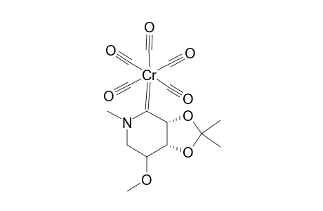 PENTACARBONYL-[1,5-DIDEOXY-2,3-ISOPROPYLIDENE-4-O-METHYL-1,5-(METHYLIMINO)-D-RIBO-PYRANOSYLIDENE]-CHROMIUM