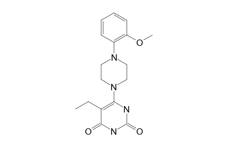 6-[4-(2-METHOXYPHENYL-1-PIPERAZINYL)]-5-ETHYLURACIL