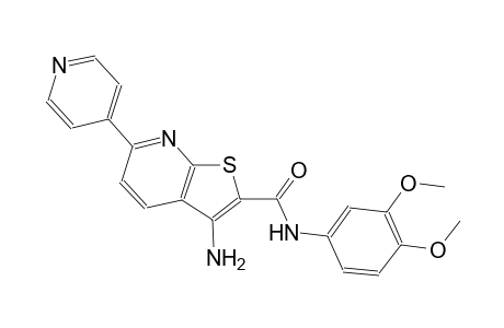 thieno[2,3-b]pyridine-2-carboxamide, 3-amino-N-(3,4-dimethoxyphenyl)-6-(4-pyridinyl)-