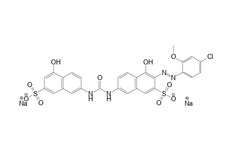 2-Naphthalenesulfonic acid, 3-[(4-chloro-2-methoxyphenyl)Azo]-4-hydroxy-7-[[[(5-hydroxy-7-sulfo-2-naphthalenyl)amino]Carbonyl]amino]-, disodium salt