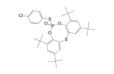6-(4'-CHLOROPHENYLTHIO)-2,4,8,10-TETRA-TERT.-BUTYLDIBENZO-[D,G]-[1,3,6,2]-DIOXATHIAPHOSPHOCIN-6-OXIDE