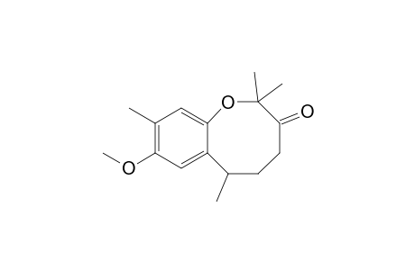 8-Methoxy-2,2,6,9-tetramethyl-5,6-dihydro-4H-1-benzoxocin-3-one