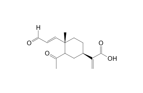 2-((1R,4S)-3-acetyl-4-methyl-4-((E)-3-oxoprop-1-en-1-yl)cyclohexyl)acrylic acid