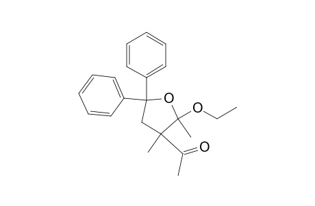 3-Acetyl-2-ethoxy-2,3-dimethyl-5,5-diphenyltetrahydrofuran