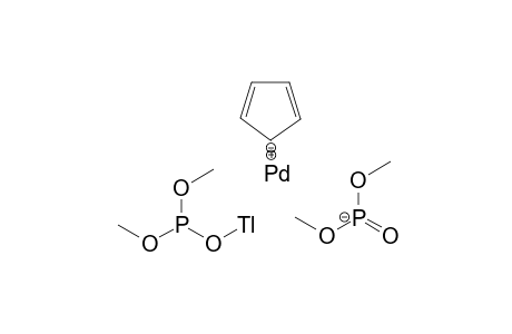 monopalladium(I) monothallium(I) monocyclopenta-2,4-dien-1-ide bis(dimethyl phosphite)