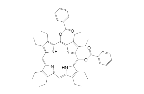 21H,23H-Porphine-5,10-diol, 2,3,7,8,12,13,17,18-octaethyl-, dibenzoate (ester)