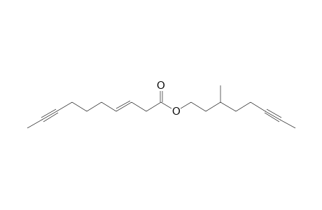 (3E)-3'-Methyloct-6'-ynyl Dec-3-en-8-ynoate