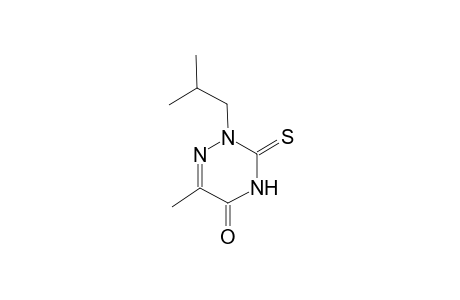 2-isobutyl-6-methyl-3-thioxo-3,4-dihydro-1,2,4-triazin-5(2H)-one