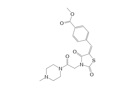 benzoic acid, 4-[(E)-[3-[2-(4-methyl-1-piperazinyl)-2-oxoethyl]-2,4-dioxo-5-thiazolidinylidene]methyl]-, methyl ester